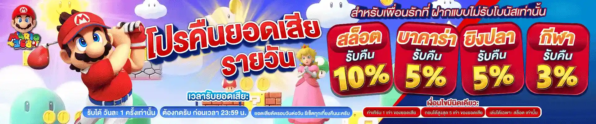 MARIO168-โปรคืนยอดเสียรายวัน